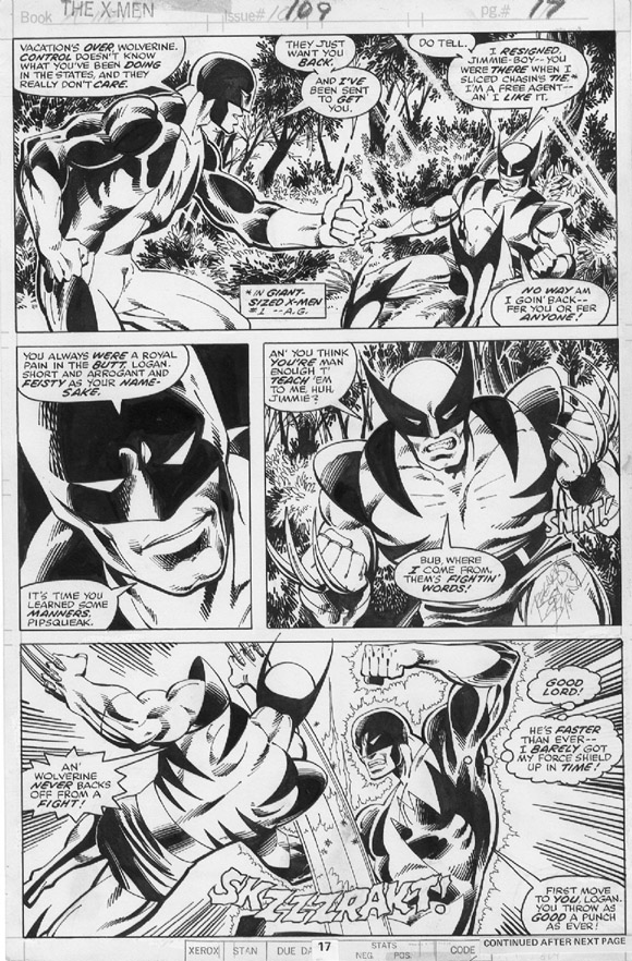John Byrne X-Men 109 p 17