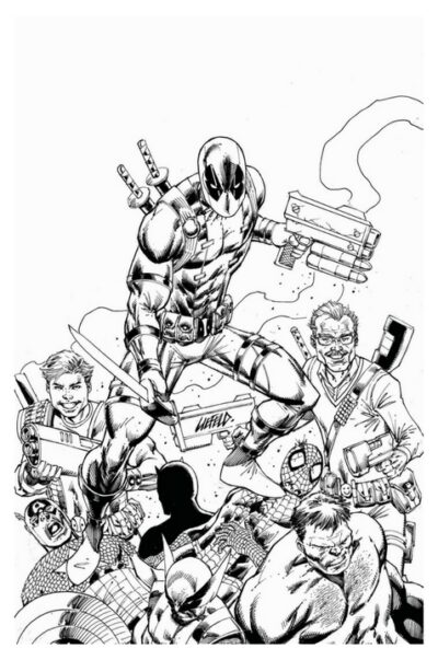 Deadpool Kills Marvel Universe #1 Stan & Rob Variant - Sketch