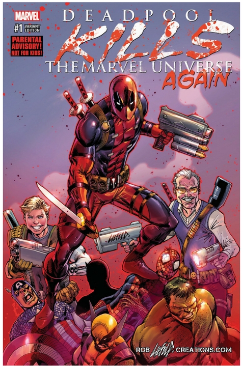 Signed Deadpool Kills Marvel Universe 1 Stan Rob Variant