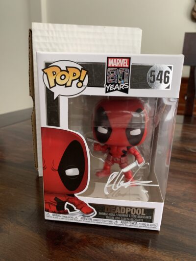 SIGNED BY ROB LIEFELD Marvel Deadpool 111 With Swords Funko POP COA Figure 