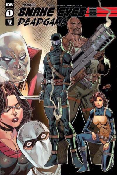 Cover of Snake Eyes Deadgame comic for the SNAKE EYES Torpedo Comics Reservation 2