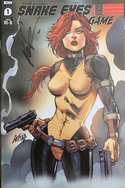 cover of SNAKE EYES #1 Scarlett Cover  - Signed by Rob Liefeld!