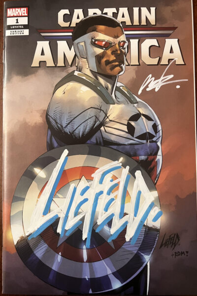 Captain America #1 Liefeld Variant Chisel trade dress