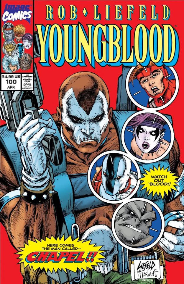 cover art Signed Youngblood Cover Liefeld/McFarlane Youngblood Sites 90’s style