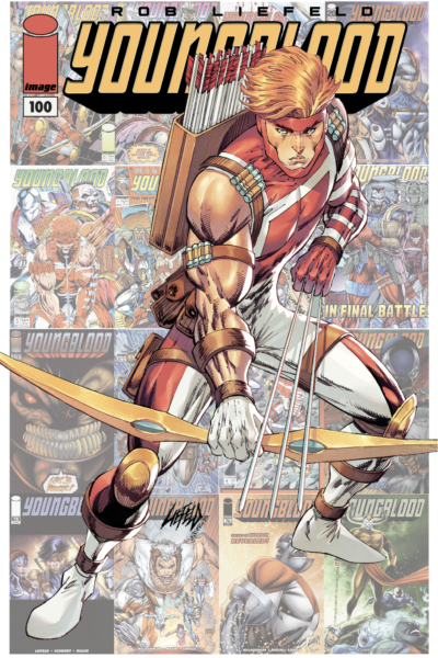 cover art for Youngblood #100 RLC Exclusive!