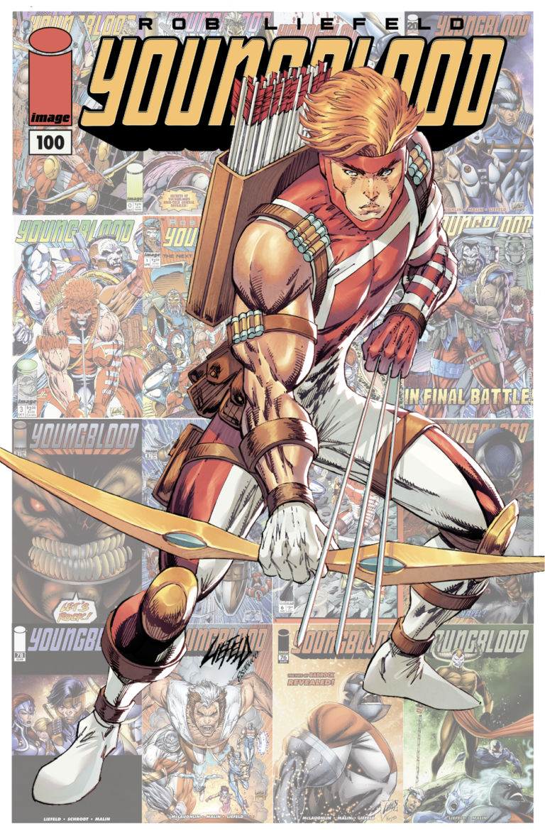 cover art for Youngblood #100 RLC Exclusive!