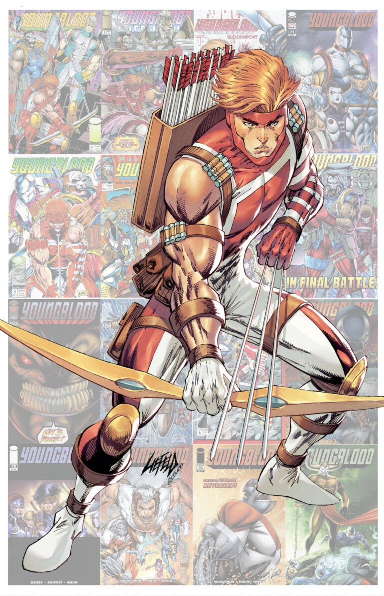 cover art for Youngblood #100 RLC Virgin Variant