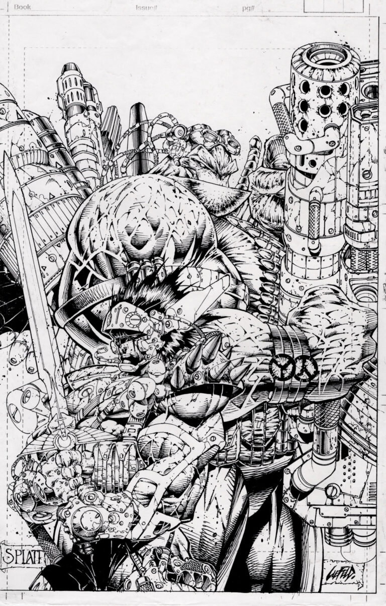 cover art for Badrock line art
