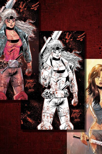 3 covers by Rob Liefeld for Austin Books and Comics signing